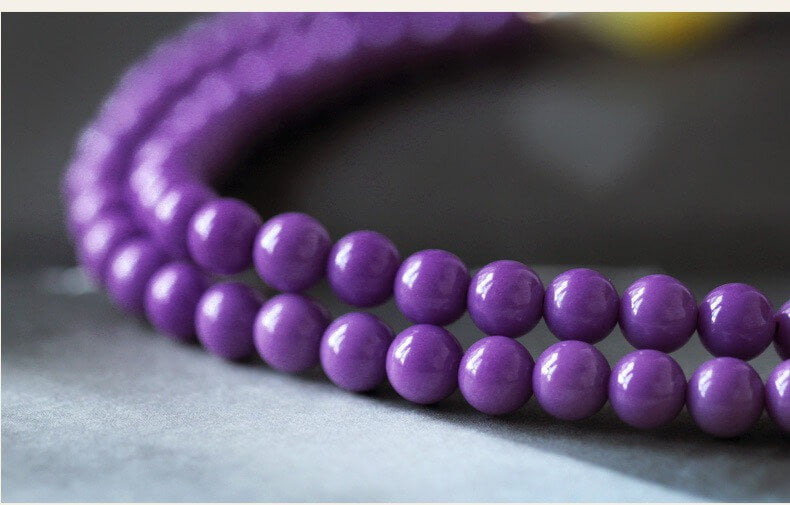 Zen healing 108 Beads Amethyst Mica Spiritual Healing Mala Bracelet