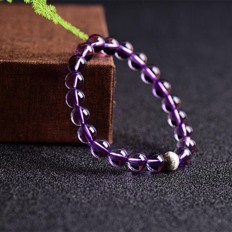 Bracelet Améthyste-Palourde•Intuition•Intelligence•Santé