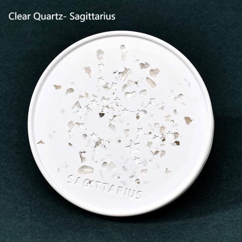Dessous de verre en pierres précieuses astrologiques – La guérison astrale à portée de main