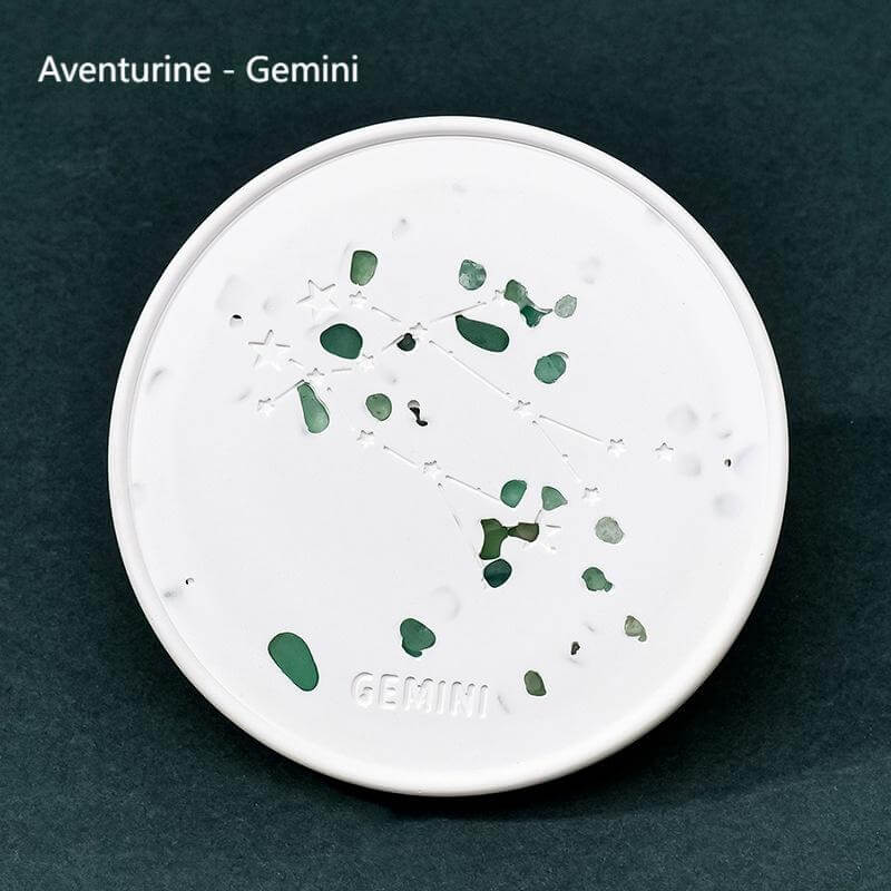 Dessous de verre en pierres précieuses astrologiques – La guérison astrale à portée de main