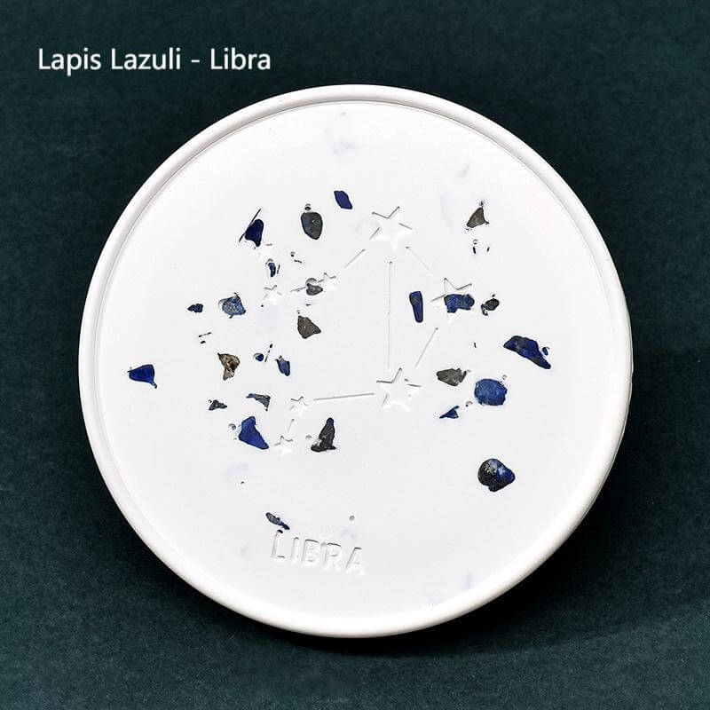 Dessous de verre en pierres précieuses astrologiques – La guérison astrale à portée de main