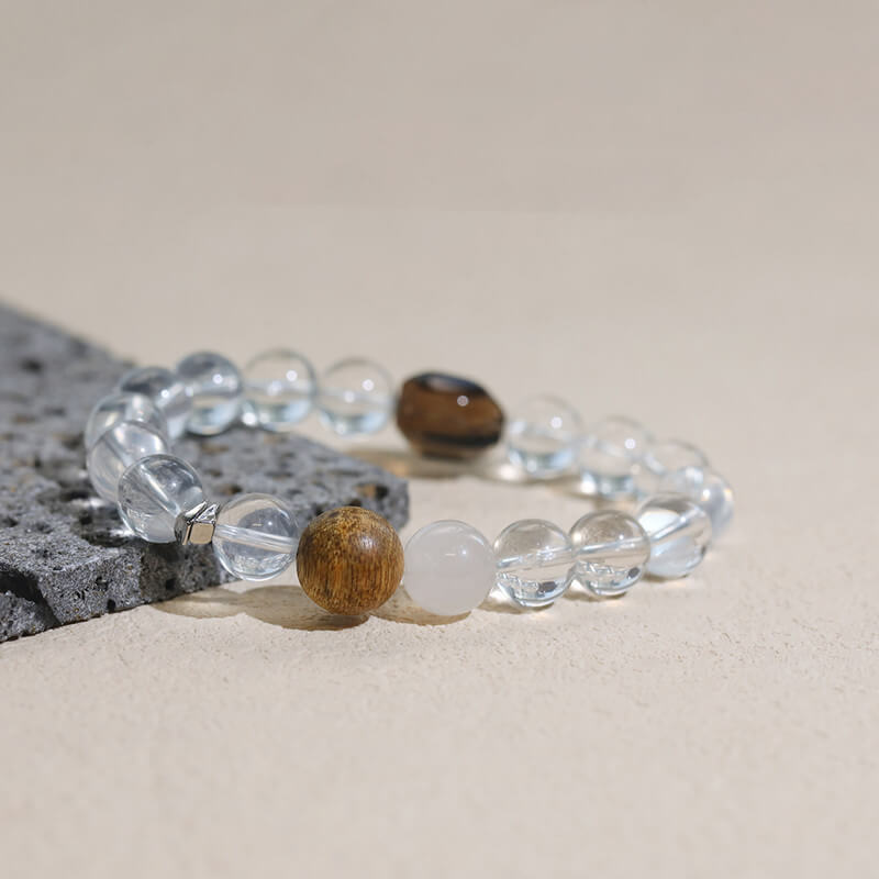 Breath of Nature Clear Quartz Universal Bracelet
