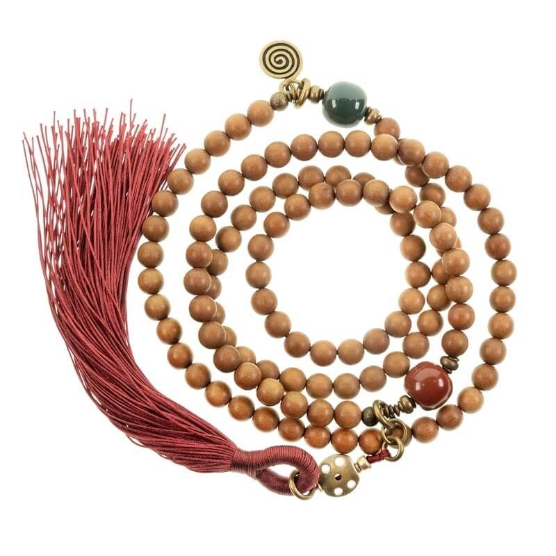 Buddhist Beads - Sandalwood Mala Beads for Mindfulness