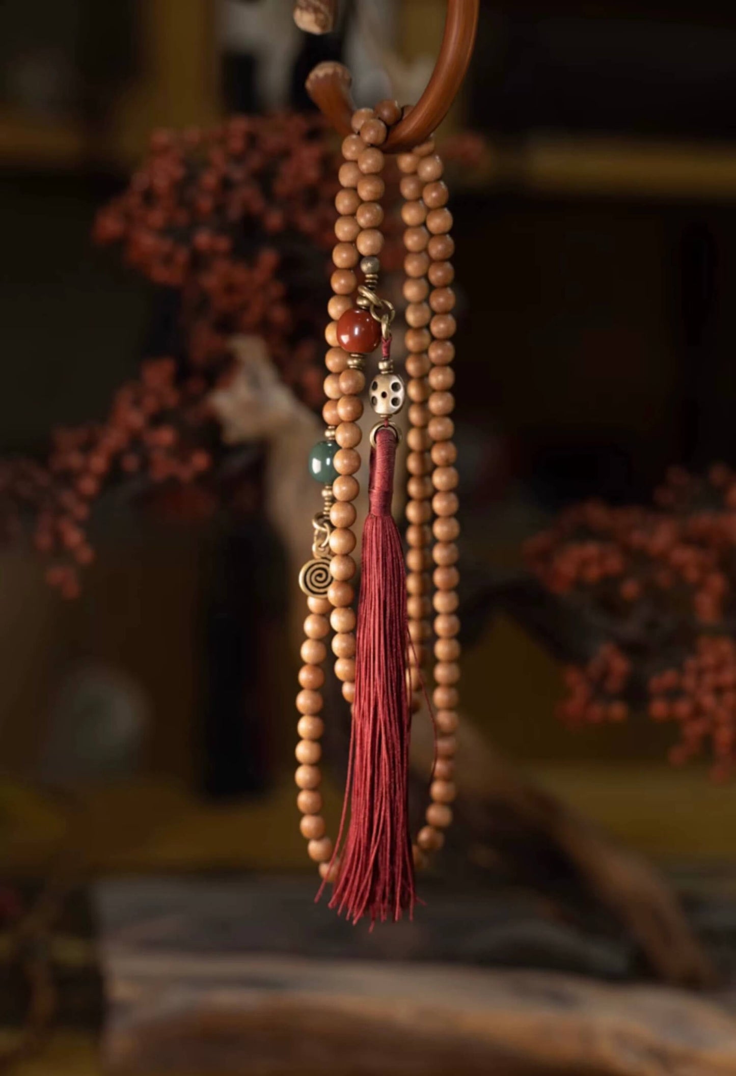 Buddhist Beads - Sandalwood Mala Beads for Mindfulness