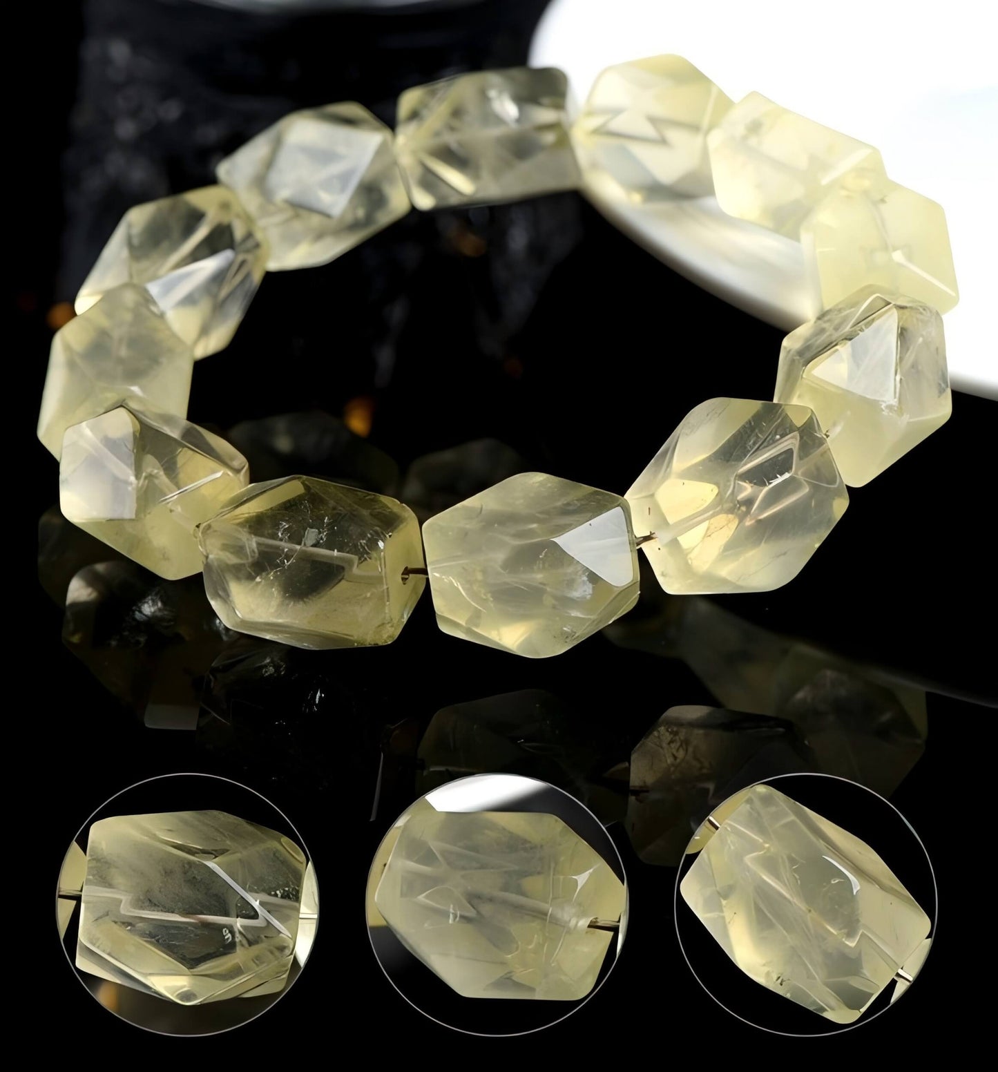 Bracelet Citrine Sunshine Freeform - Richesse • Succès • Vitalité