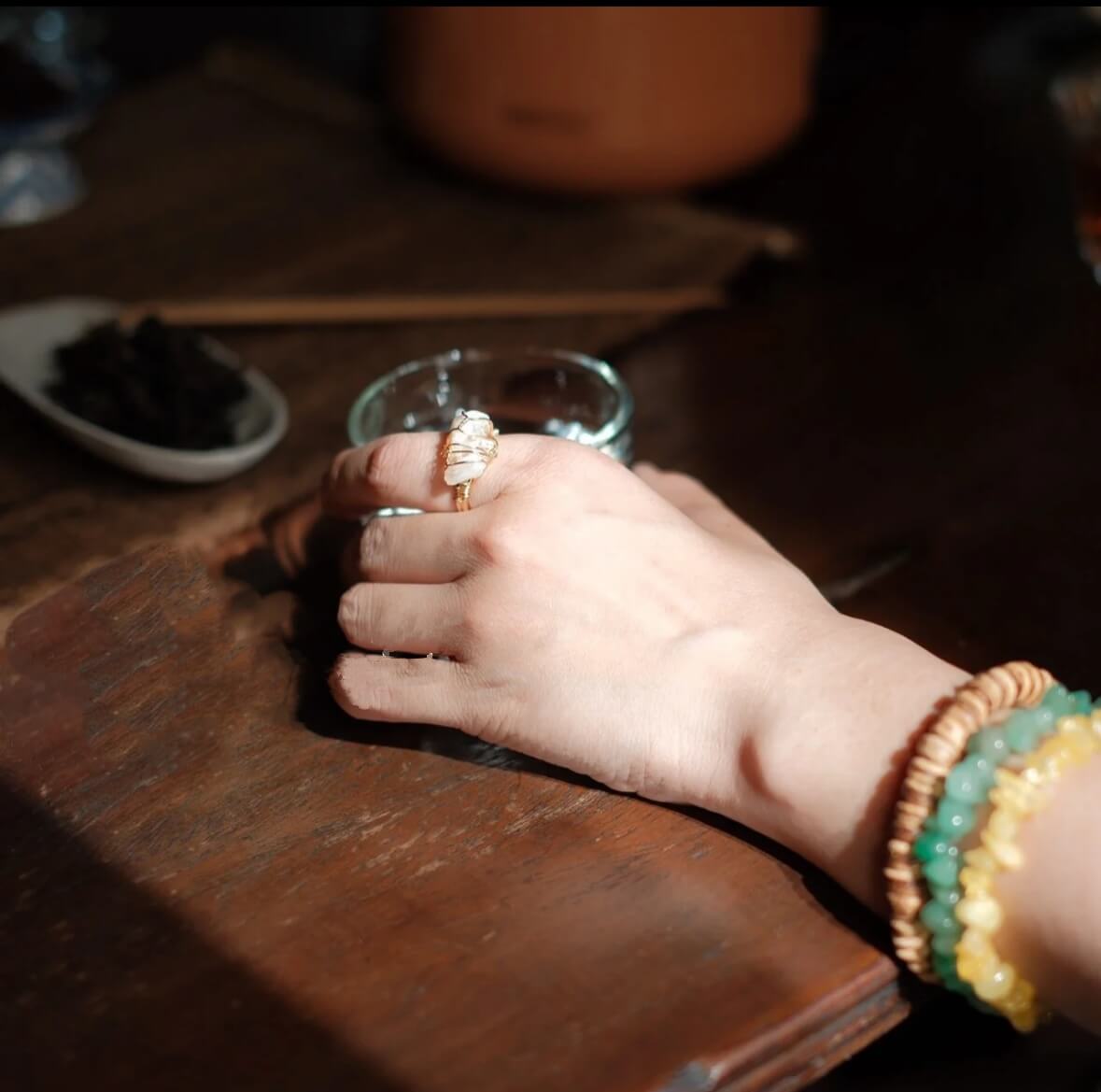 Crystal Raw Stone Rings Multicolored - Purification·Wealth·Wisdom·Health - 我的商店