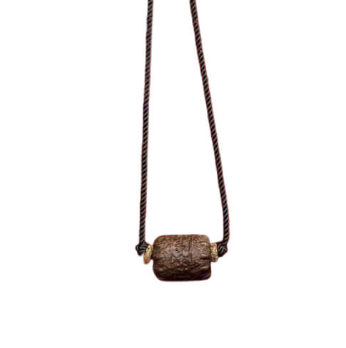 Dalagan Agarwood Six-Word Mantra Lucky Bead Necklace-Protection•Lucky