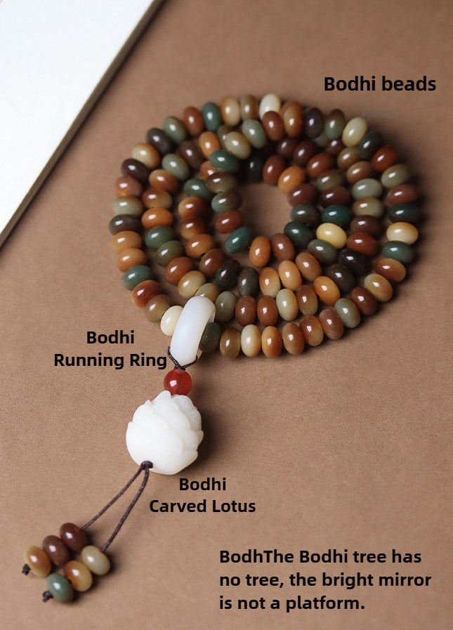 Dunhuang Bodhi Seed Dzi Bead Keep Away Evil Spirits Bracelet
