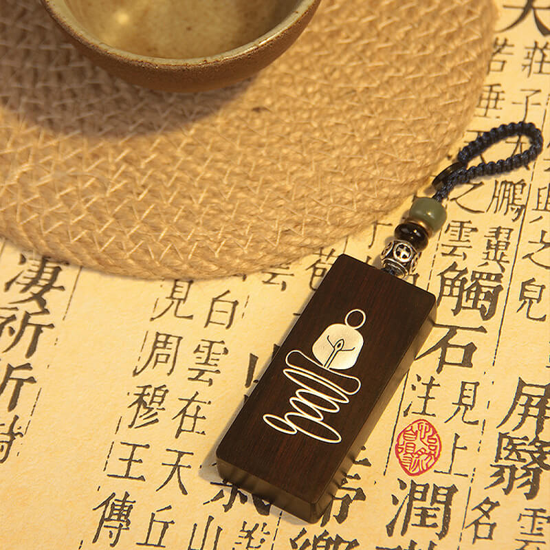 黒檀無形の禅チャーム - 超越•平和