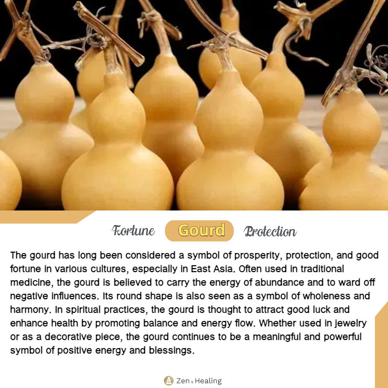 Zen Healing Golden Carved Lotus Gourd Pendant Prosperity Necklace