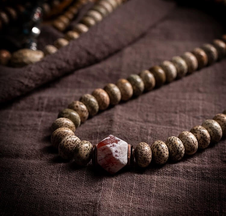 Bodhi Seed Prayer Beads - Handmade Buddha beads bracelet