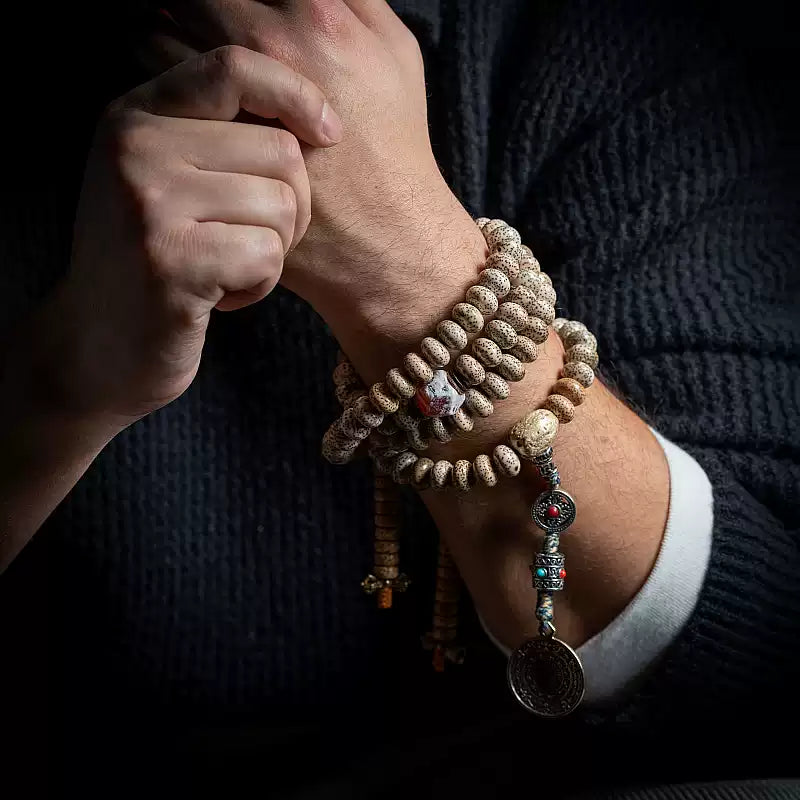 Bodhi Seed Prayer Beads - Handmade Buddha beads bracelet
