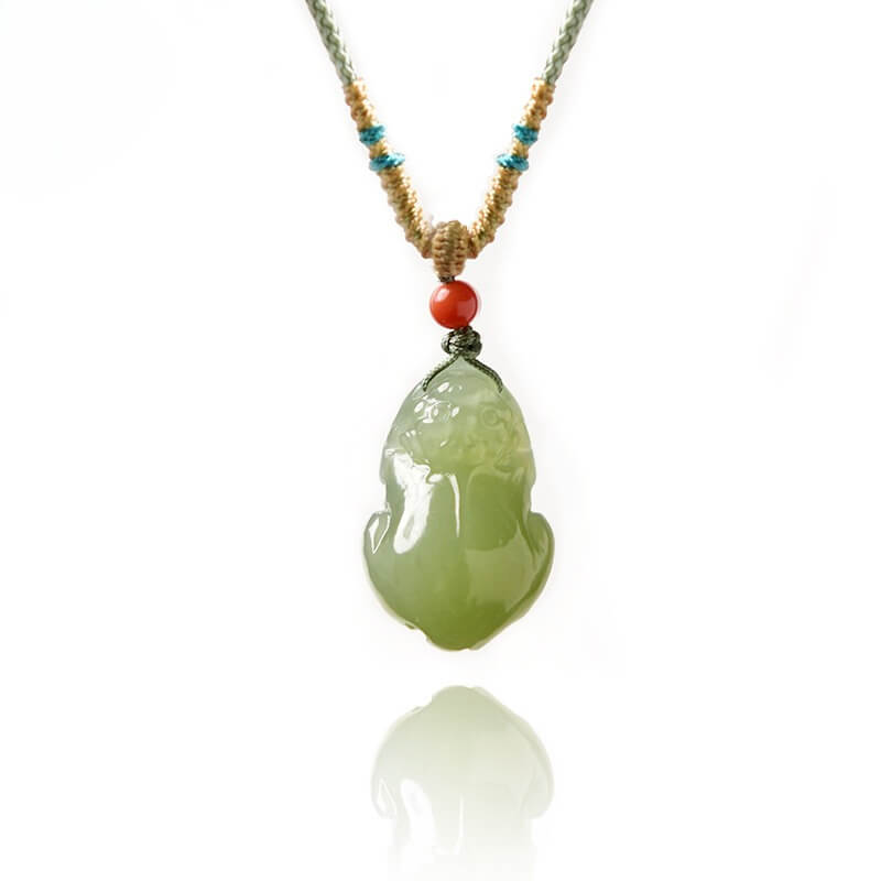 Hetian Jade Pi Xiu Good Fortune Feng Shui Necklace
