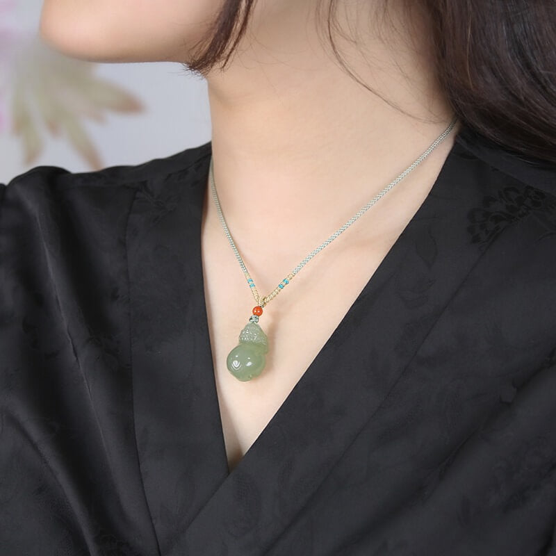Hetian Jade Pi Xiu Good Fortune Feng Shui Necklace