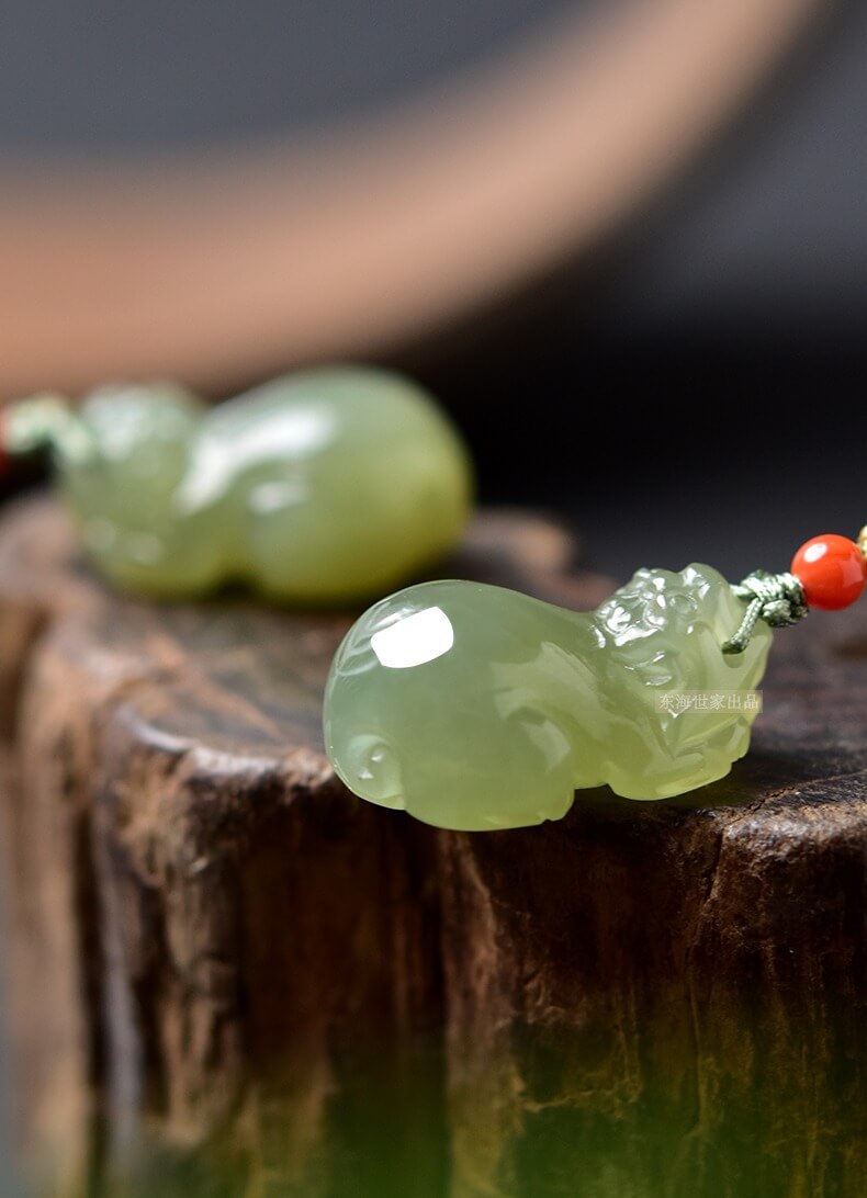 Hetian Jade Pi Xiu Good Fortune Feng Shui Necklace