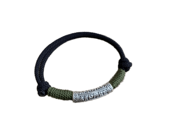 Bracelet bouddhiste avec mantra à six mots – Paix propice