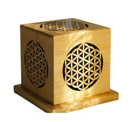 Bamboo Wood Purifying Incense Box - Maintaining Crystal Energy