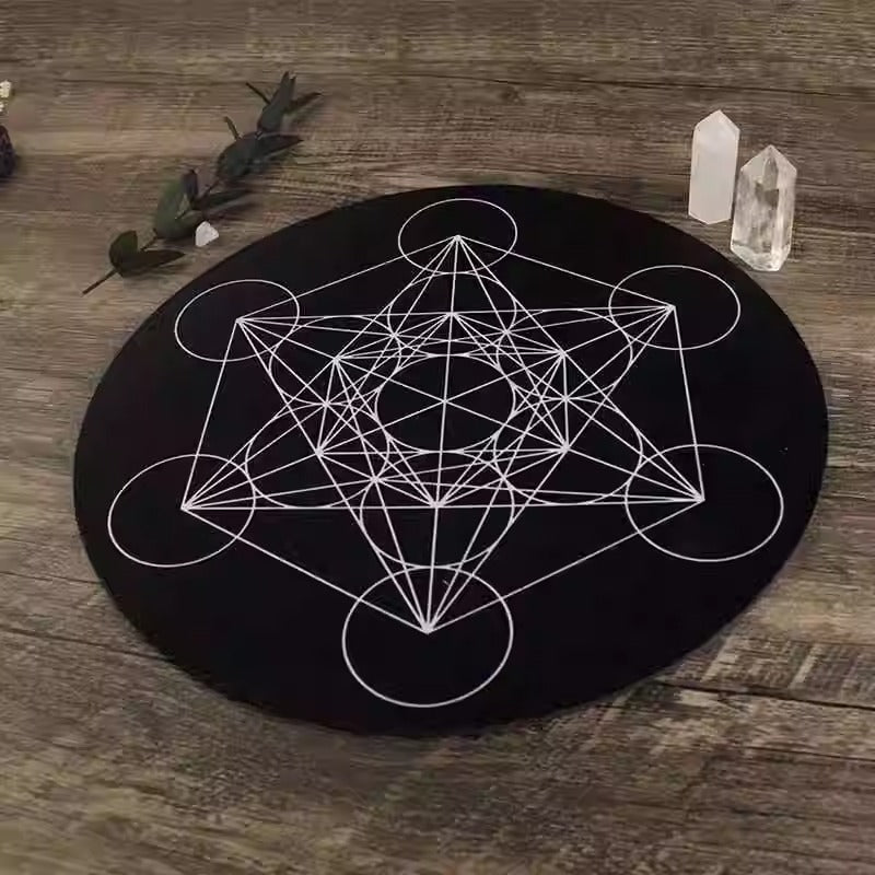 Metatron Pendulum Mat Rubber Crystal Grid Ritual Mouse Pad Meditation Ornaments