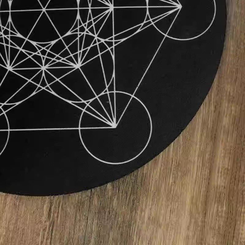 Metatron Pendulum Mat Rubber Crystal Grid Ritual Mouse Pad Meditation Ornaments