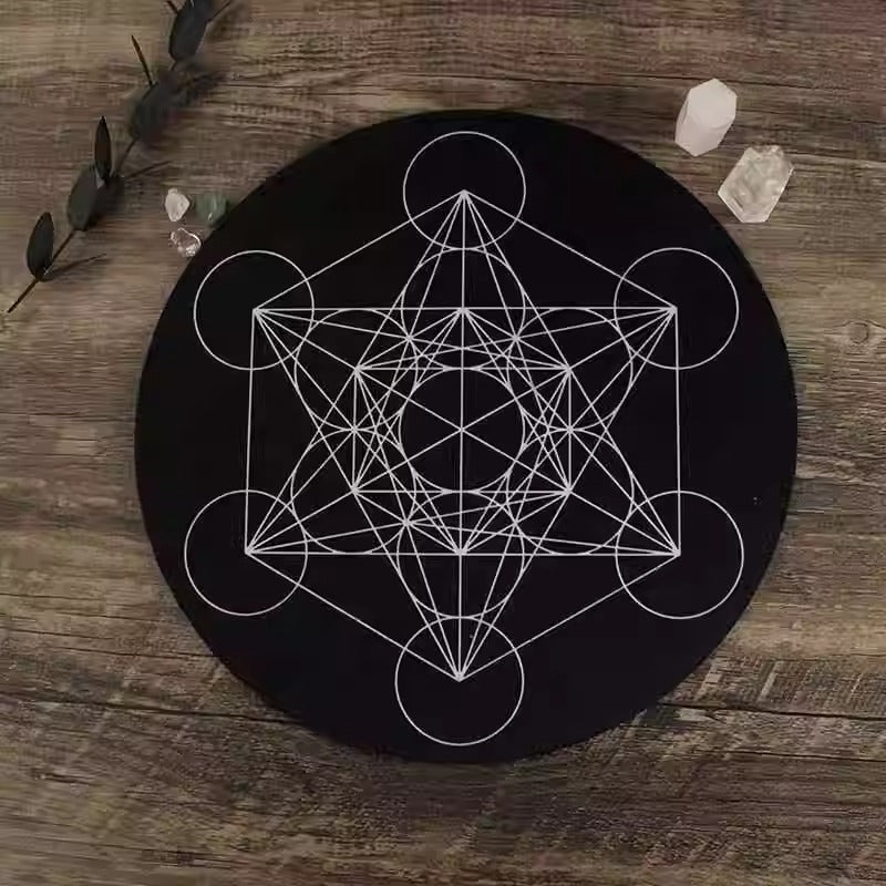 Metatron Pendulum Mat Rubber Crystal Grid Ritual Mouse Pad Meditation Ornaments
