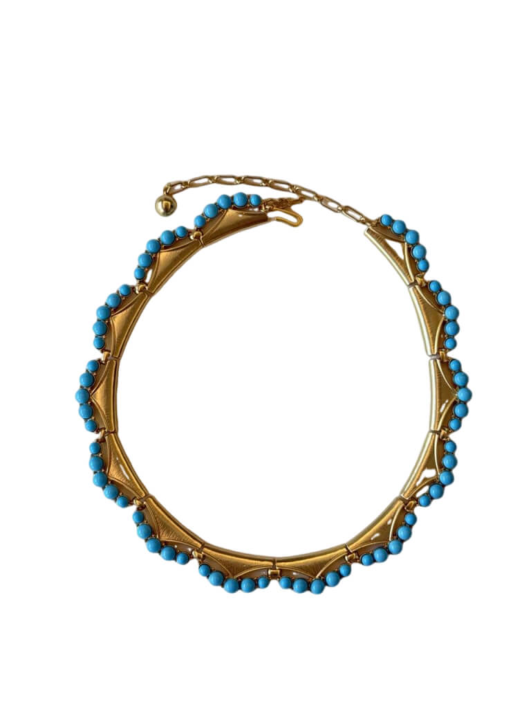 Monet Turquoise Vintage Necklace-Good Luck•Healthy•Confidence