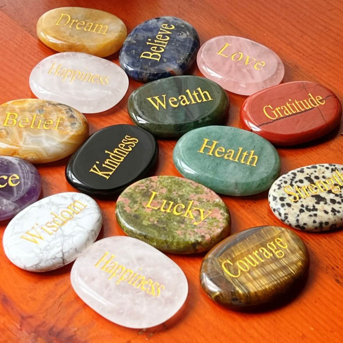 Natural palm stone - energy and releases stress - 我的商店
