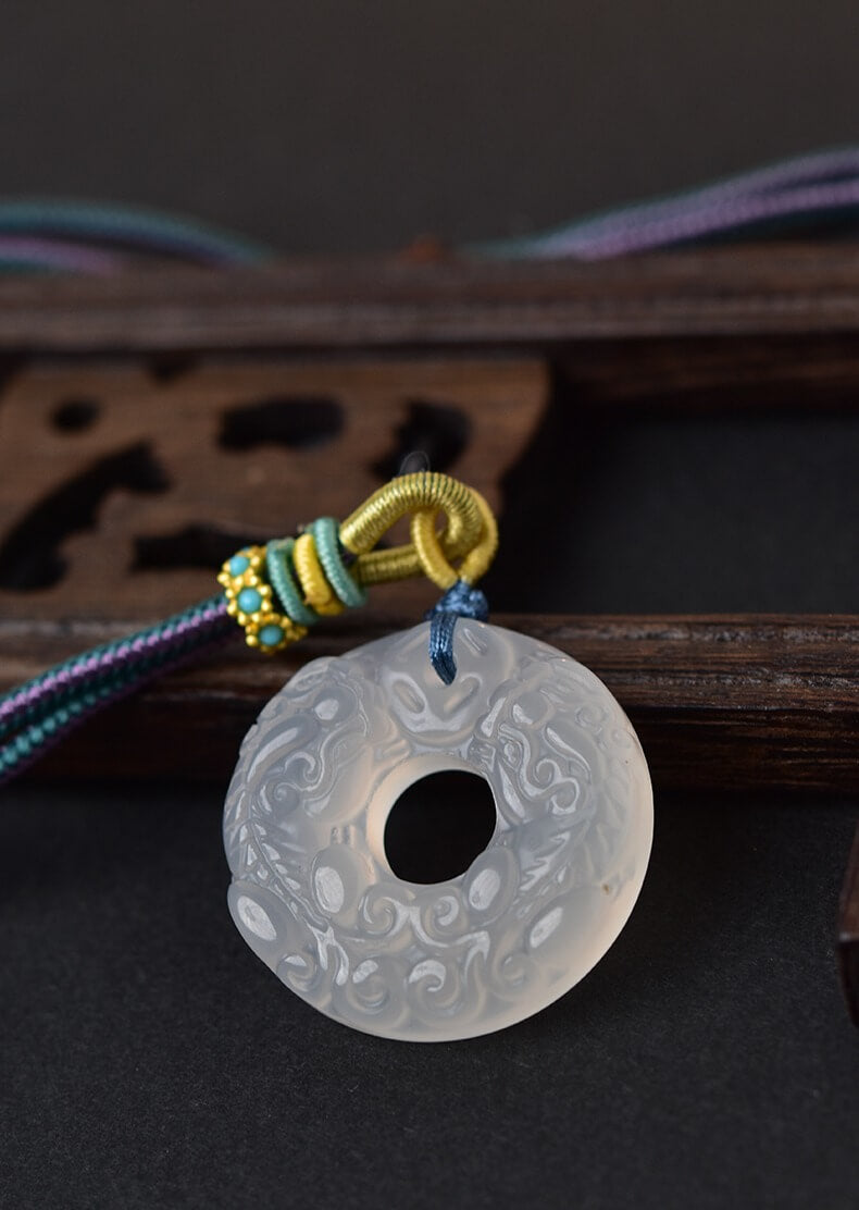 Red Agate Pi Xiu Peace Pendant Prosperity&Wealth Necklace