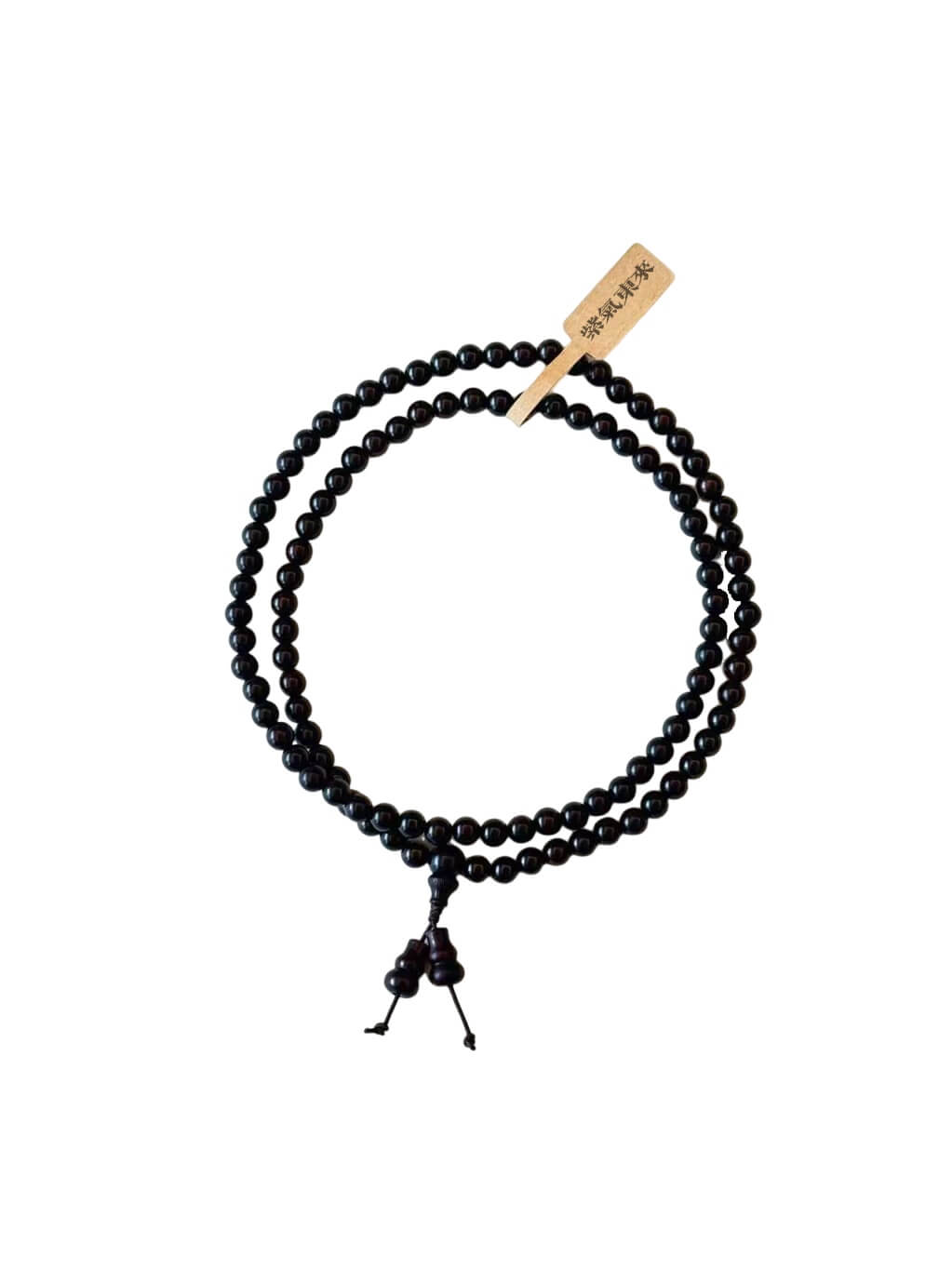 Small leaf red sandalwood 108pcs Mala beads string - balancing emotions