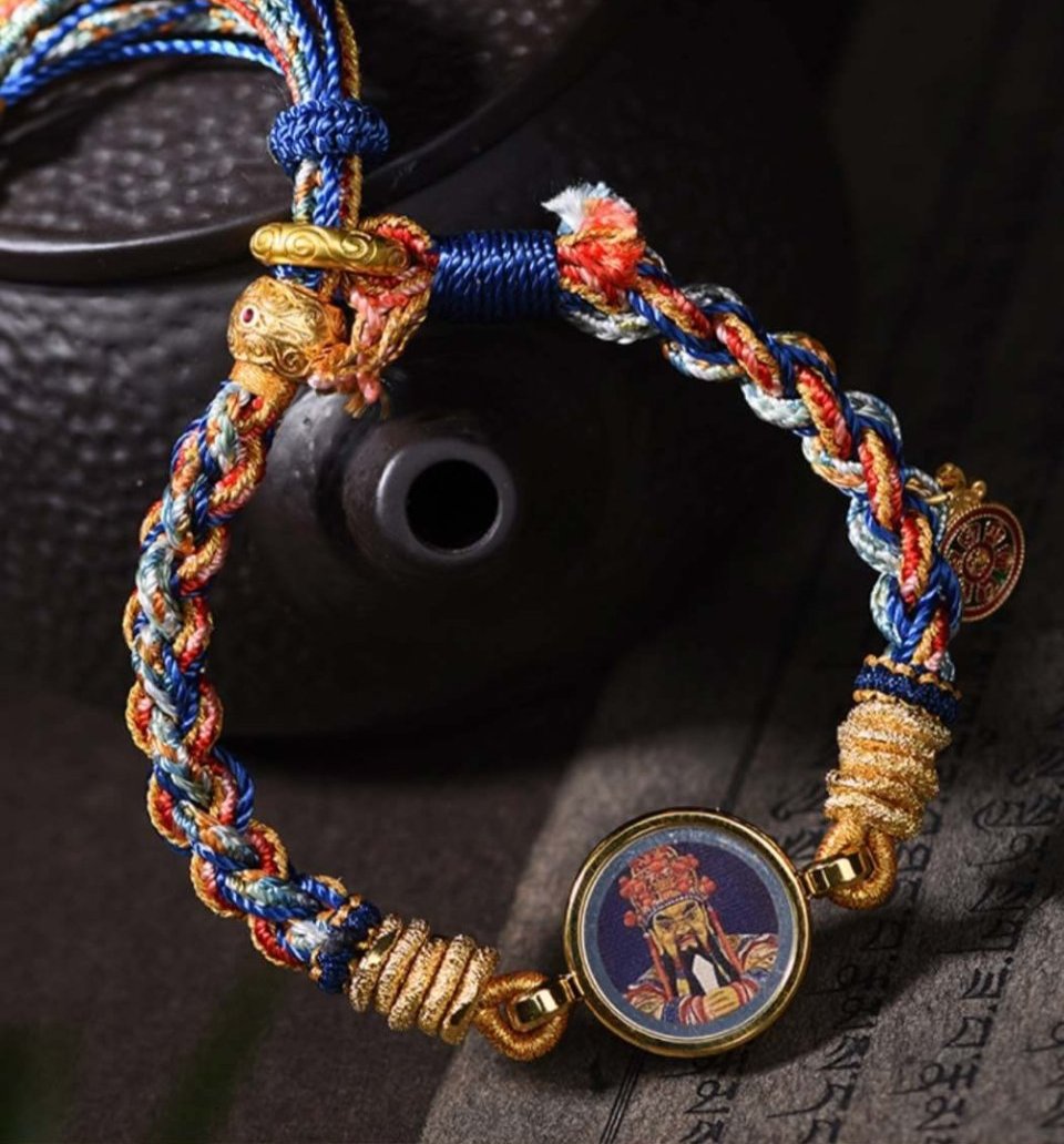 Tibetan Hand-Woven Dragon five Wealth Bracelet