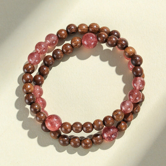 Sandalwood Zen Blossom Bracelet-Calm•Romantic•Harmonious