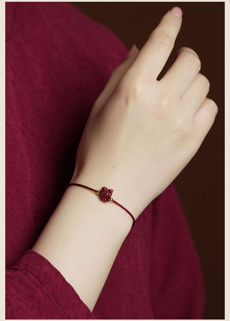 Free Today:Zen Healing 2025 Chinese Zodiac Cinnabar Red String Luck Bracelet