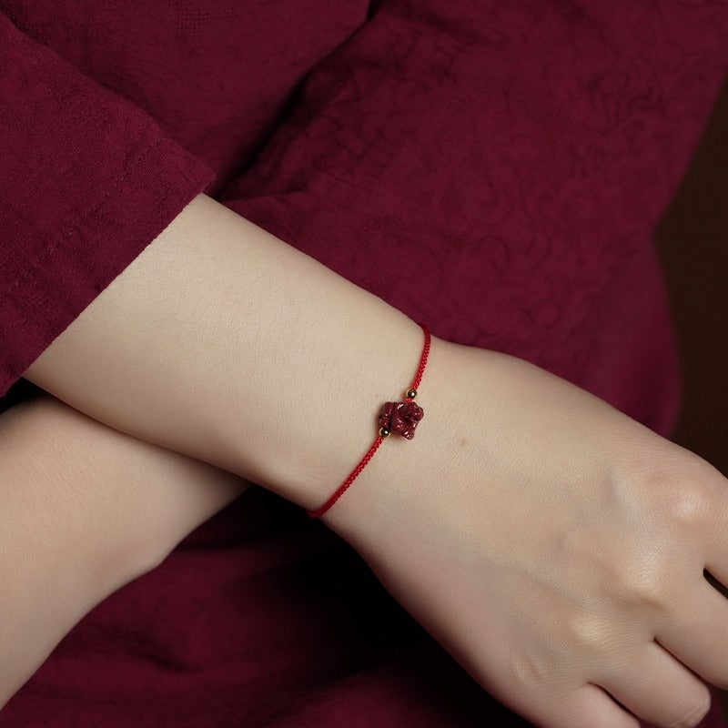 Free Today:Zen Healing 2025 Chinese Zodiac Cinnabar Red String Luck Bracelet