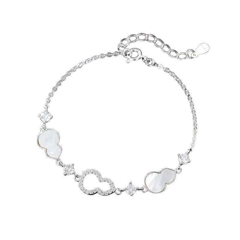 Zen Healing 925 Silver Charm Luck Gourd Bracelet