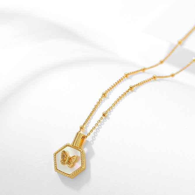Zen Healing 925 Sterling Silver Butterfly Necklace