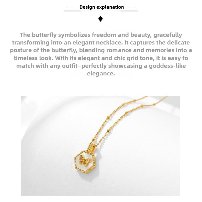 Zen Healing 925 Sterling Silver Butterfly Necklace