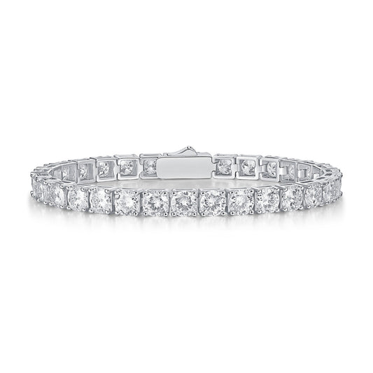 Zen Healing 925 Sterling Silver Moissanite Tennis Bracelet