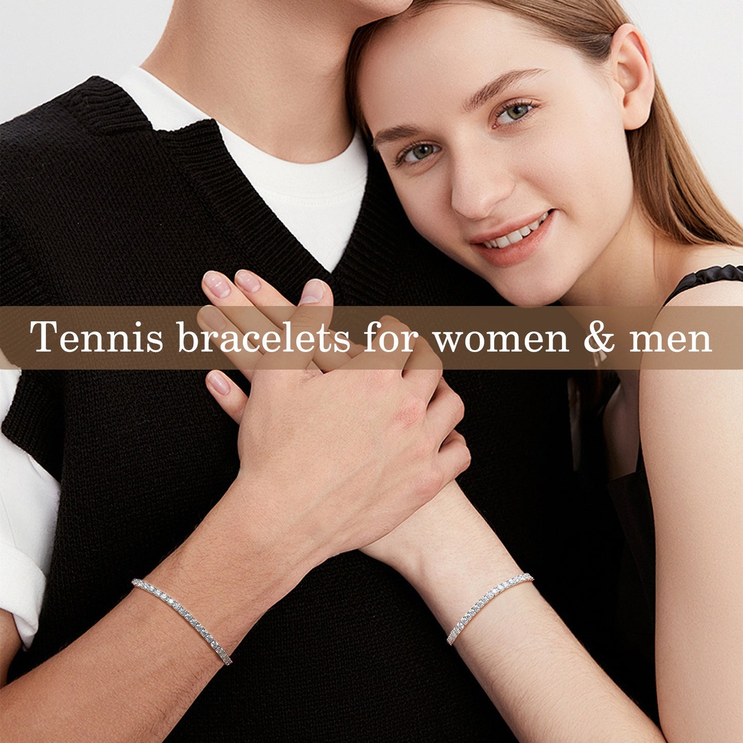 Zen Healing 925 Sterling Silver Moissanite Tennis Bracelet