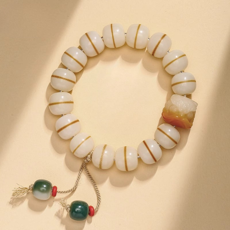 Zen Healing Bodhi Seed Lion Wisdom Bracelet