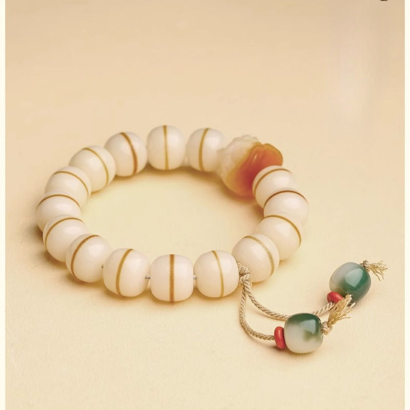 Zen Healing Bodhi Seed Lion Wisdom Bracelet
