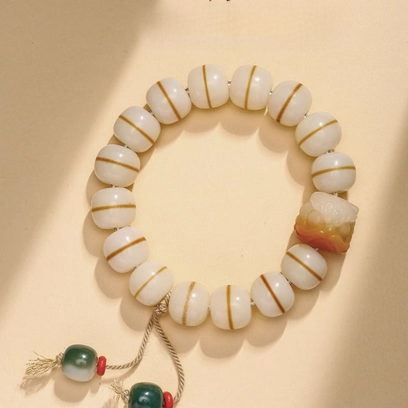 Zen Healing Bodhi Seed Lion Wisdom Bracelet