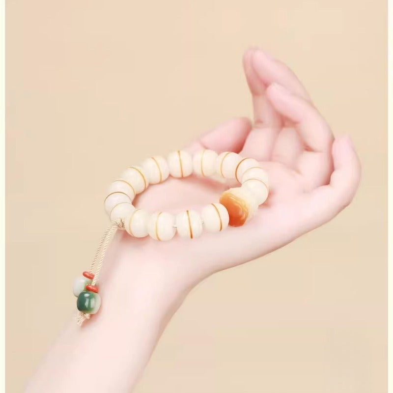 Zen Healing Bodhi Seed Lion Wisdom Bracelet