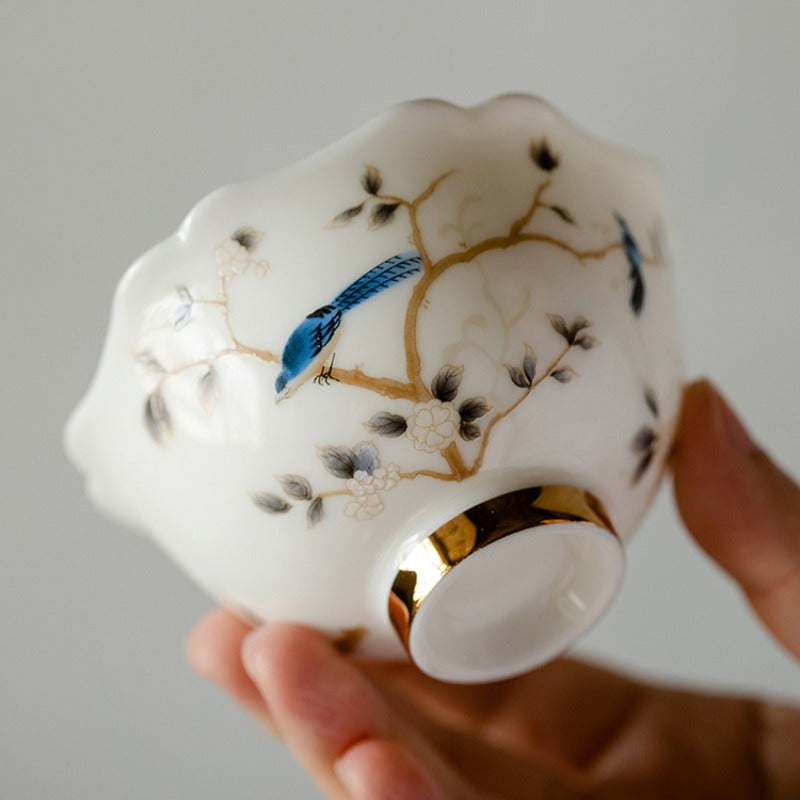 Zen Healing Ceramic Painted Tea Cup Teacup Kung Fu Tea Cup 130ML