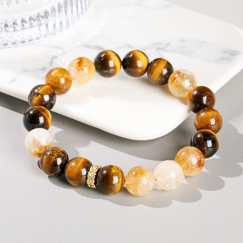 Zen Healing Natural Tiger Eye Strength Wealth Bracelet