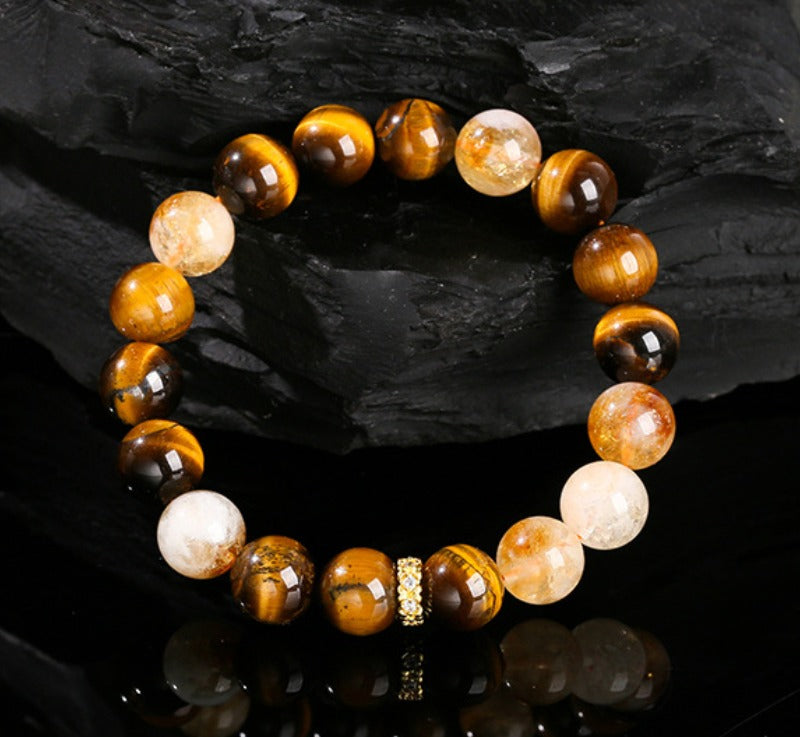 Zen Healing Natural Tiger Eye Strength Wealth Bracelet