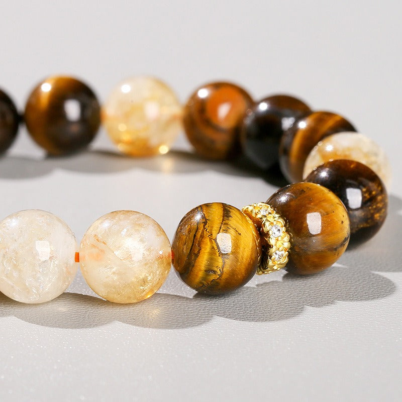 Zen Healing Natural Tiger Eye Strength Wealth Bracelet
