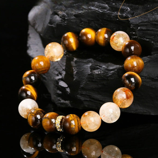 Zen Healing Natural Tiger Eye Strength Wealth Bracelet
