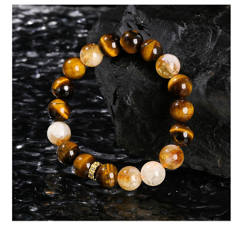 Zen Healing Natural Tiger Eye Strength Wealth Bracelet