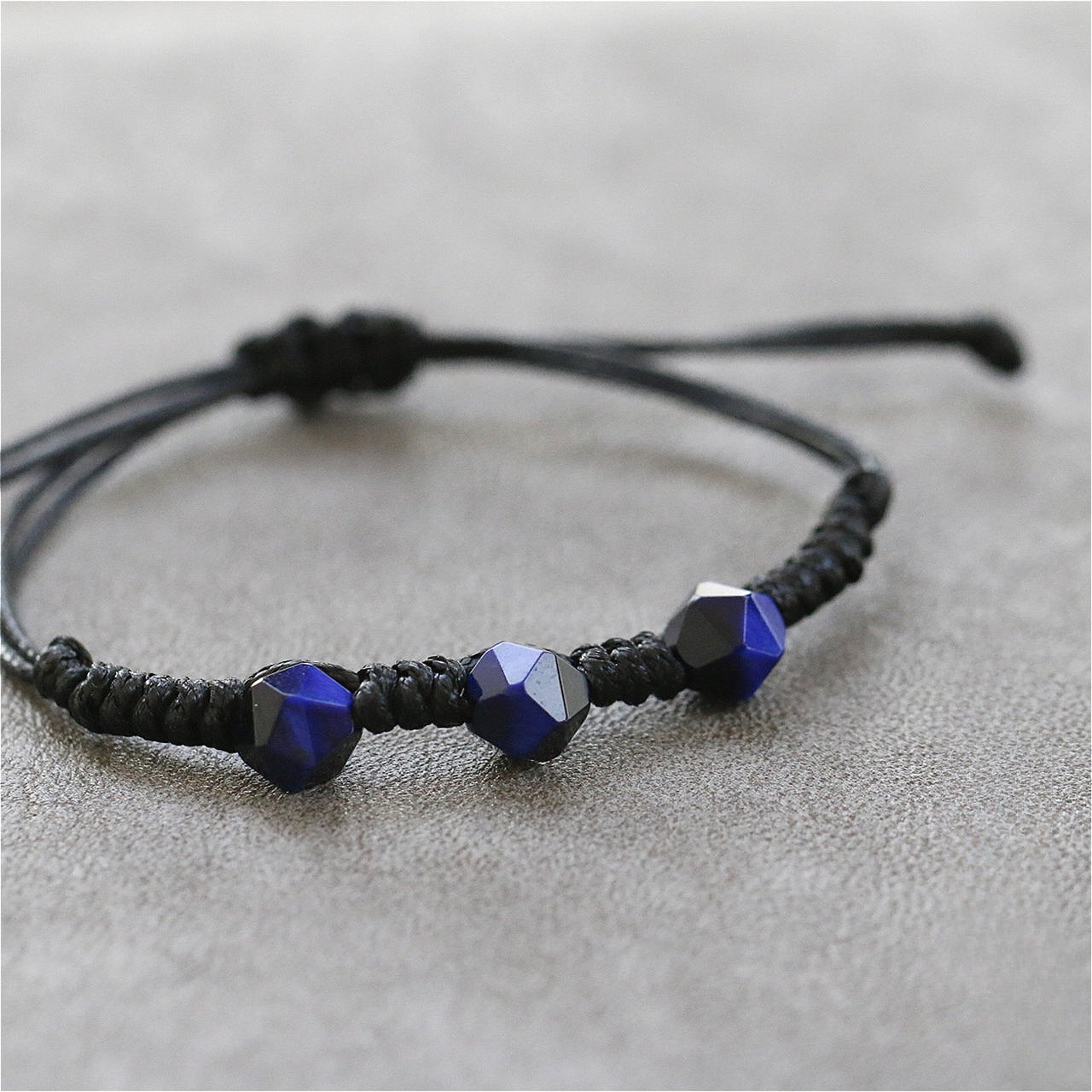 Zen Healing Roasted Tiger Eye Stone Braid Courage Bracelet