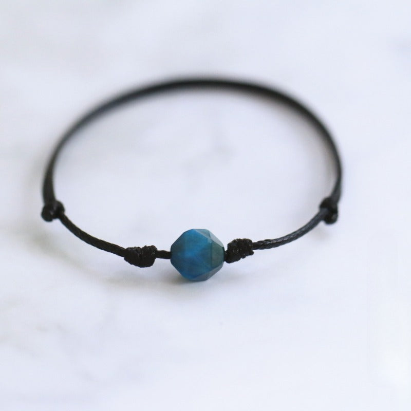 Zen Healing Roasted Tiger Eye Stone Braid Courage Bracelet