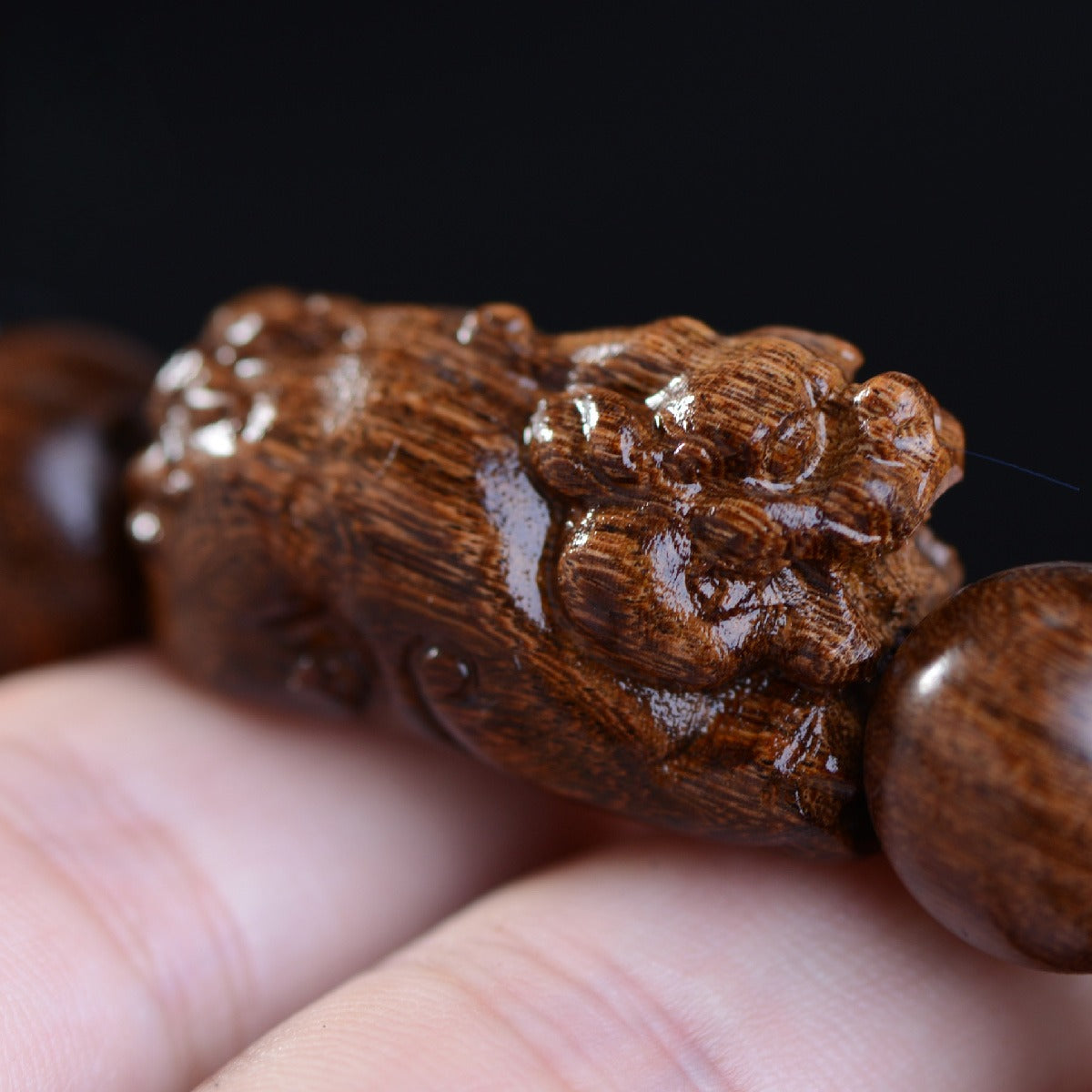 Zen Healing Sandalwood PiXiu Peace Feng Shui Bracelet